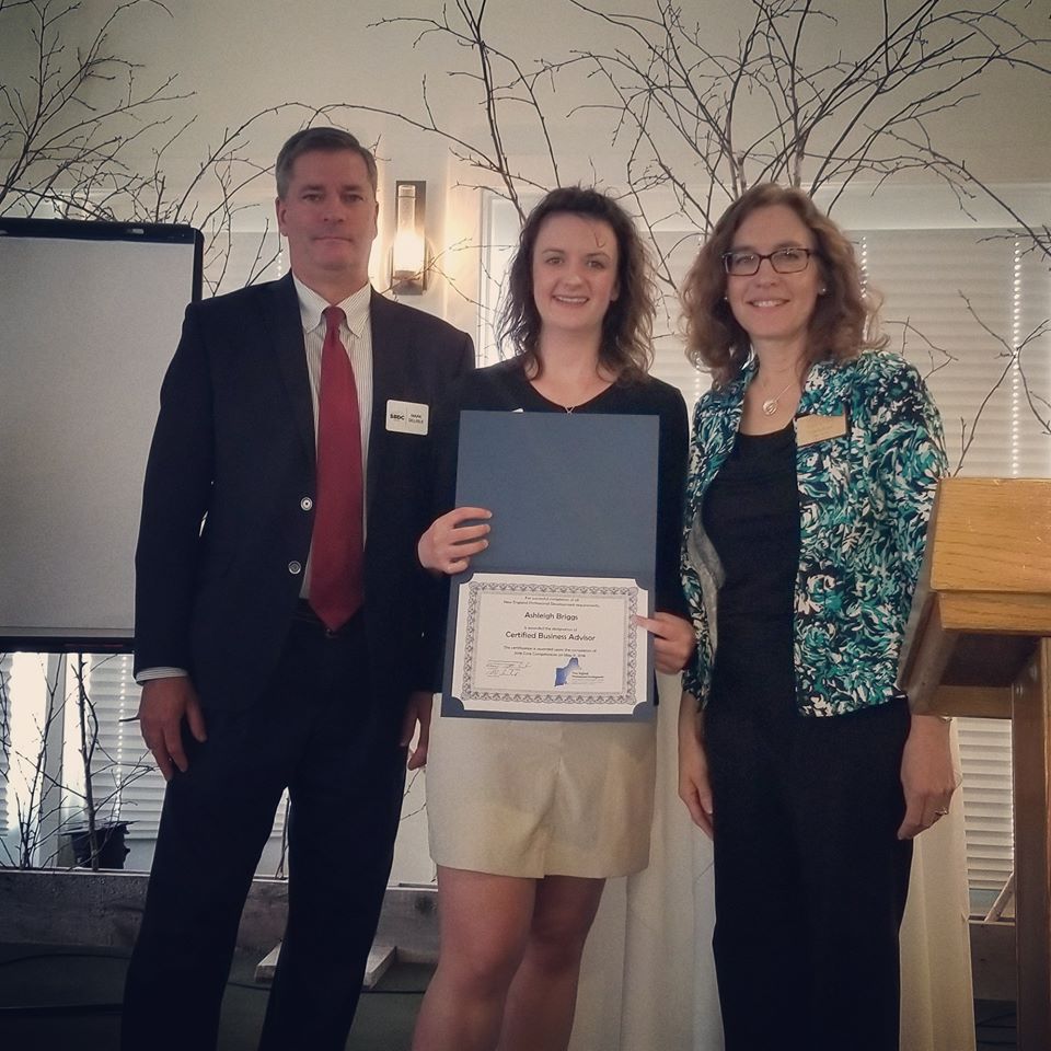 Ashleigh Briggs with M Delisle and L Rossi - Maine SBDC