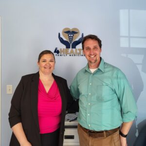 Business owner Su-Anne Hammond with Business Advisor Peter Harriman