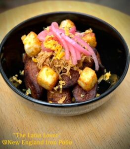 "The Latin Lover" bowl served at New England Iron Pollo