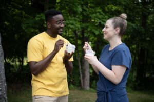 Ismael Thadal & Molly Hodgkins, business owners of Maine Coast Creamery